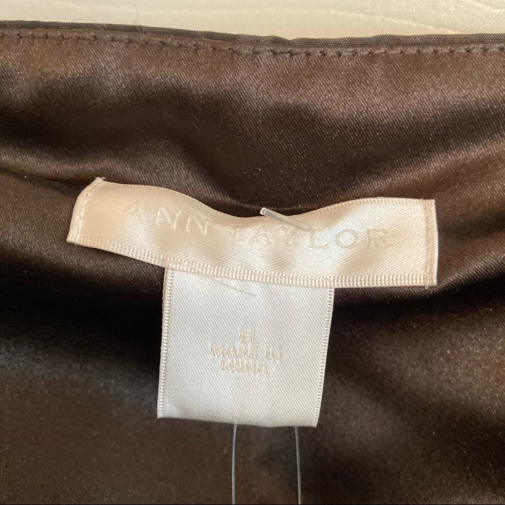 NWT Ann Taylor Brown Strapless Dress, 6 - Picture 4 of 6